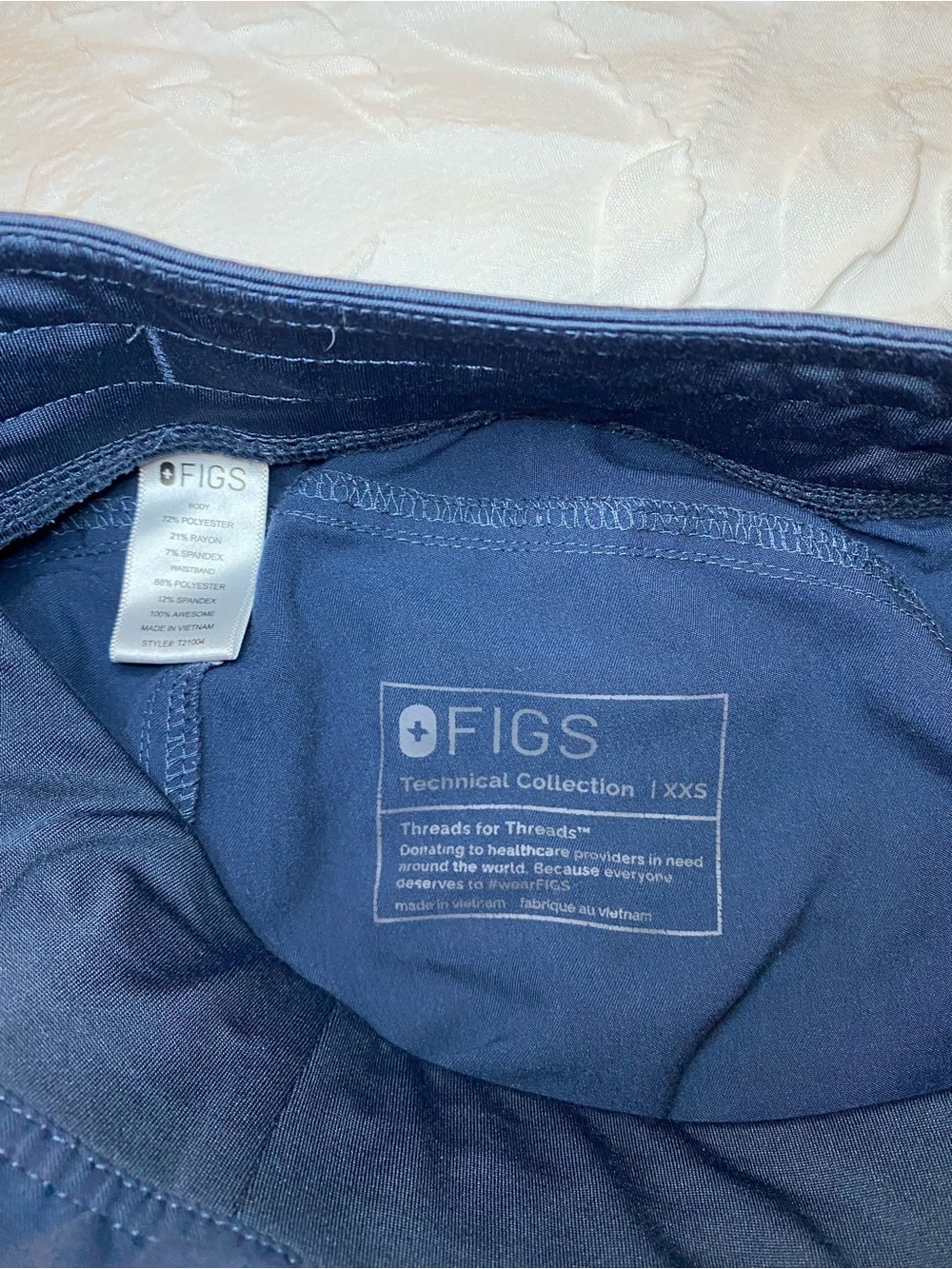 Dark Harbor Figs Scrub Pants - Picture 3 of 3